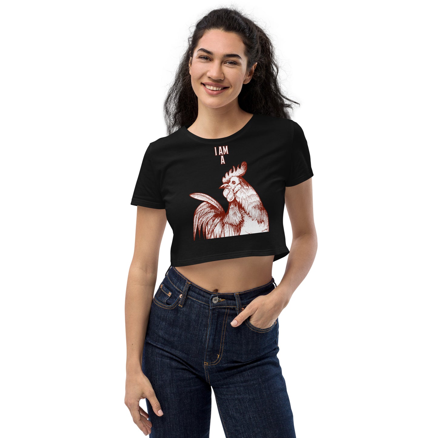 I AM A ROOSTER CROP TOP