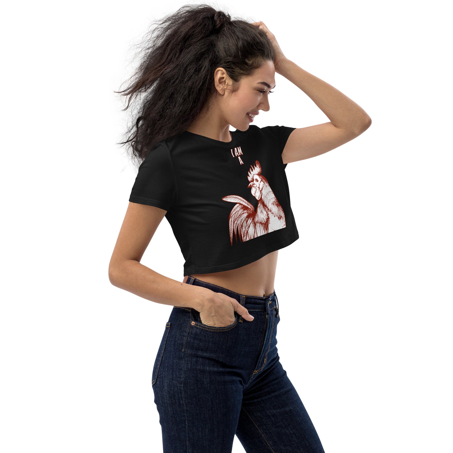 I AM A ROOSTER CROP TOP