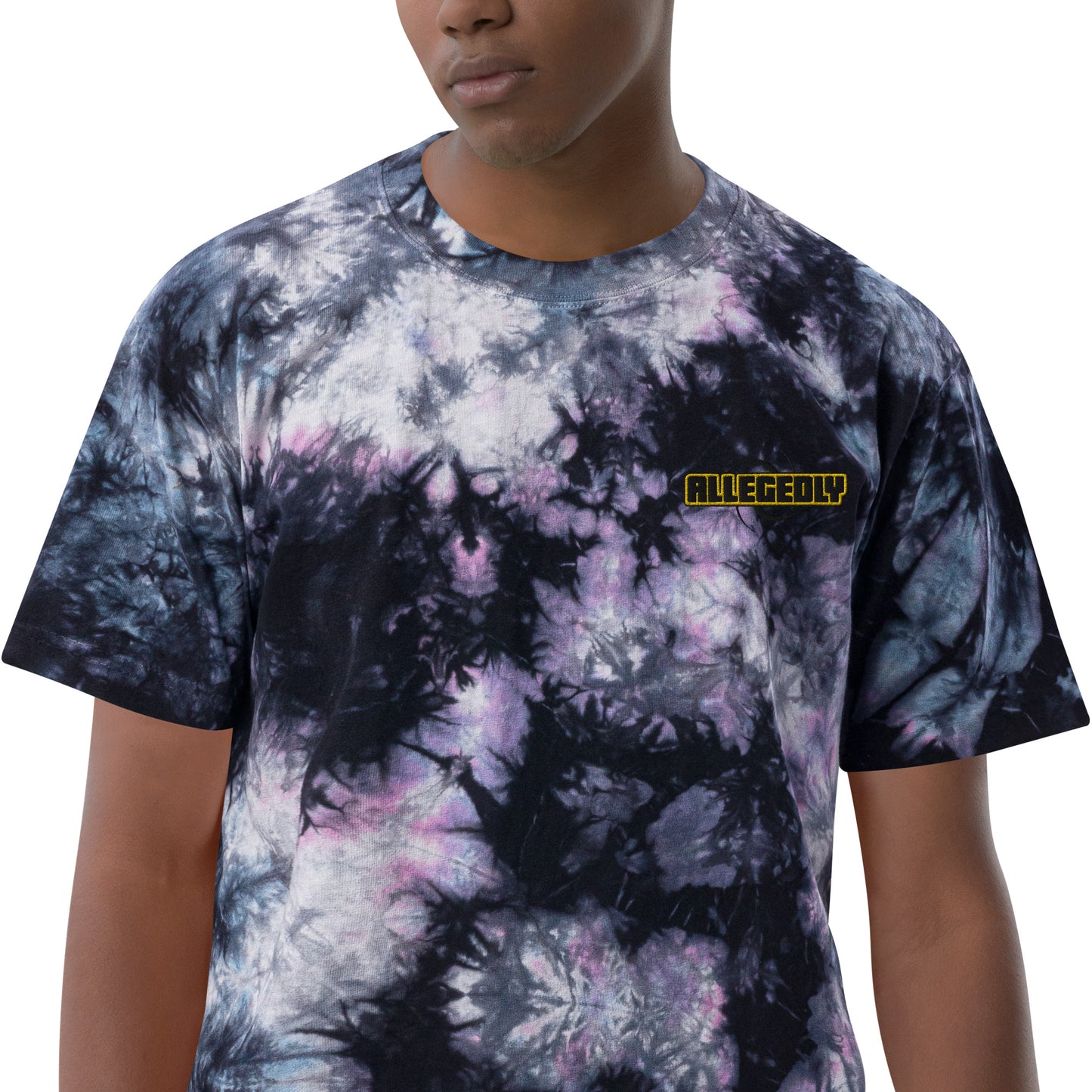 ALLEGEDLY embroidered TYE DYE TEE